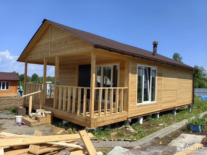 Каркасно-щитовой дом 6х8