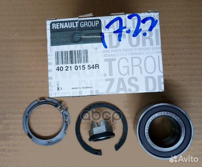 Подшипник ступицы, комплект 402101554R renault