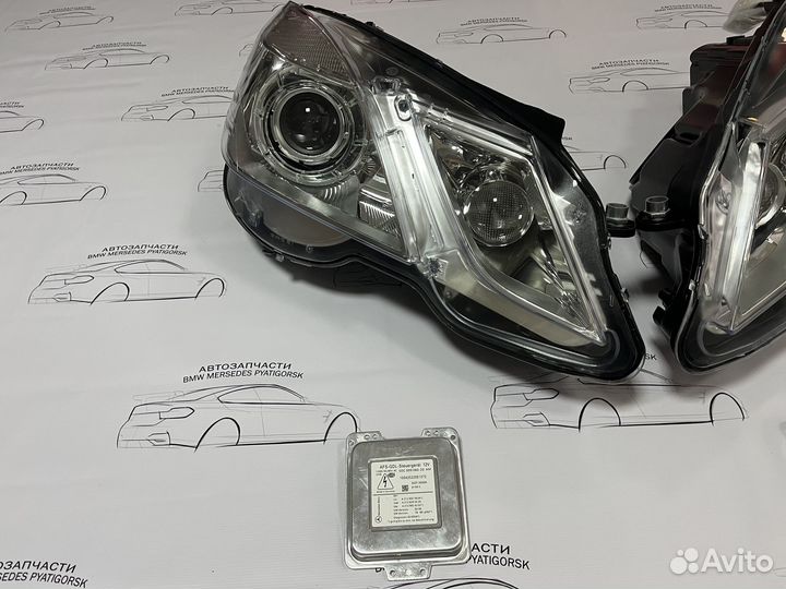 Фары Mercedes w212 дорестайлинг всборе с блоками