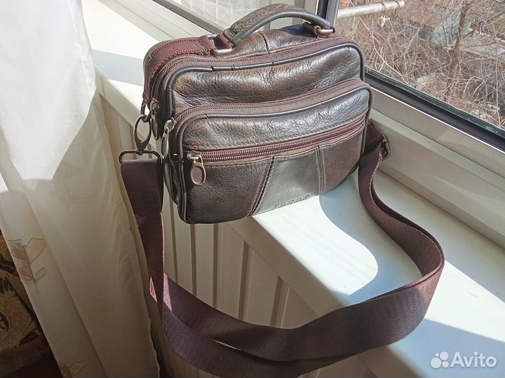 Барсетка кожаная мужская