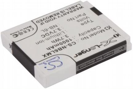 Аккумулятор CameronSino для Canon NB-6L, NB-6LH