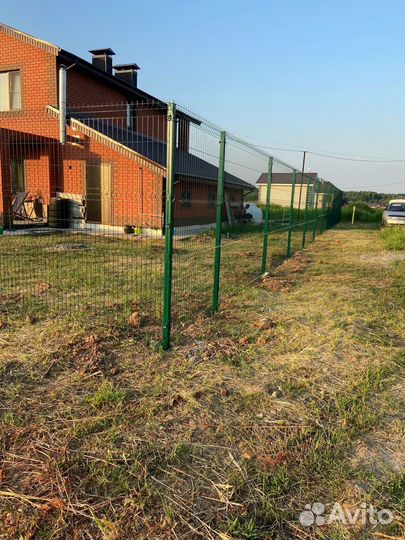 Забор металлический 3д / 3D