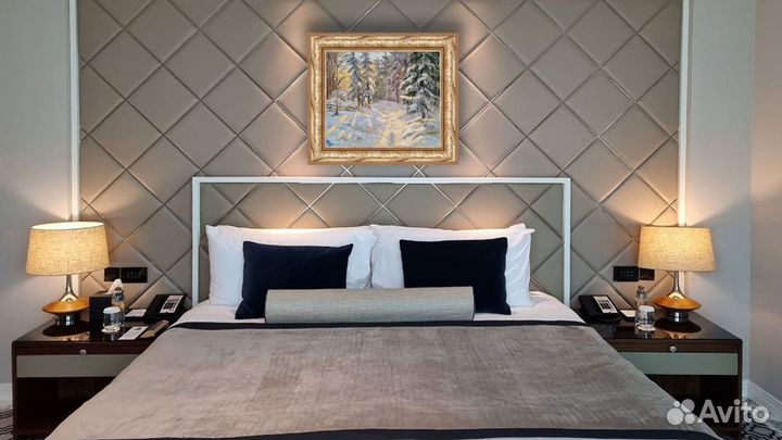 Картина Лесной Пейзаж - русская зима