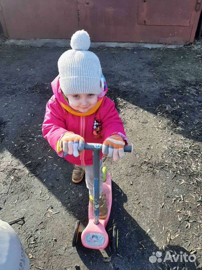 Самокат детский трехколесный бу