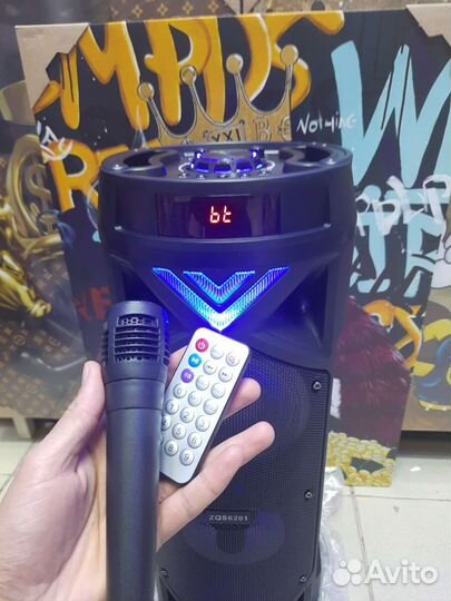 Блютуз колонка большая ZQS6201 58см
