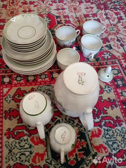 Сервиз не полный Дулево (чайный, кофейный)