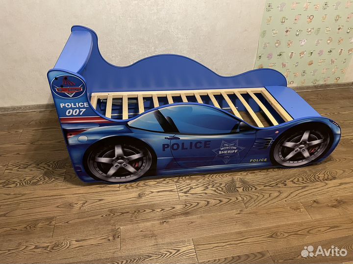 Кровать машина с матрасом