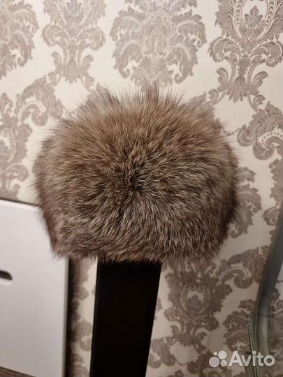 Шапка женская с натуральным мехом