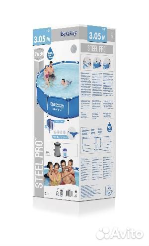 Каркасный бассейн 305 на 76см Bestway 56679 +насо