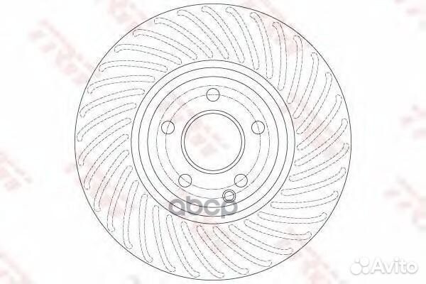 Диск тормозной передний mercedes C W204, E W212