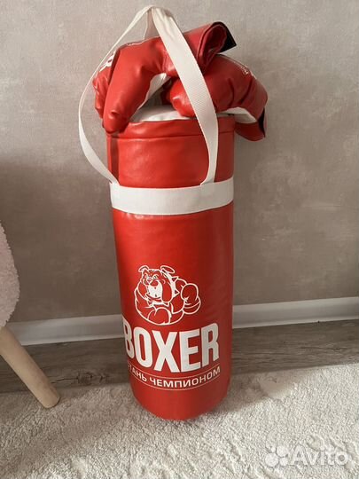 Боксерская груша детская с перчатками
