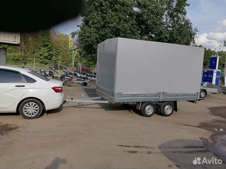 Двухосный прицеп с тентом 150 см 817739.001.Кредит