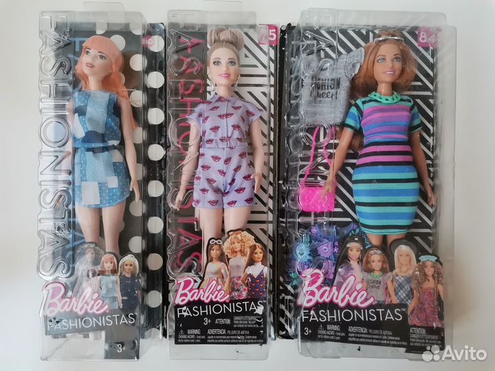 Куклы Barbie Fashionistas новые