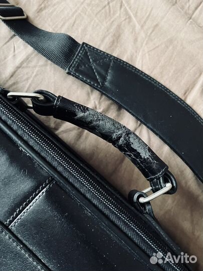 Сумка для ноутбука кожаная