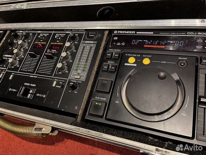 Pioneer djm-300 и cdj-500 DJ пульт и CD вертушки