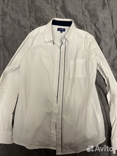 Рубашка белая на мальчика 134