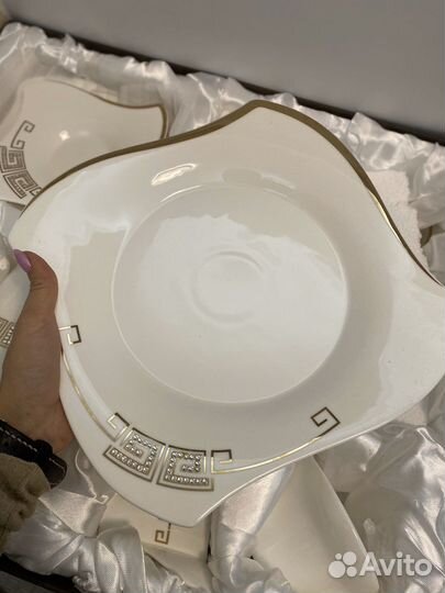 Чайный сервиз фарфор с тарелками