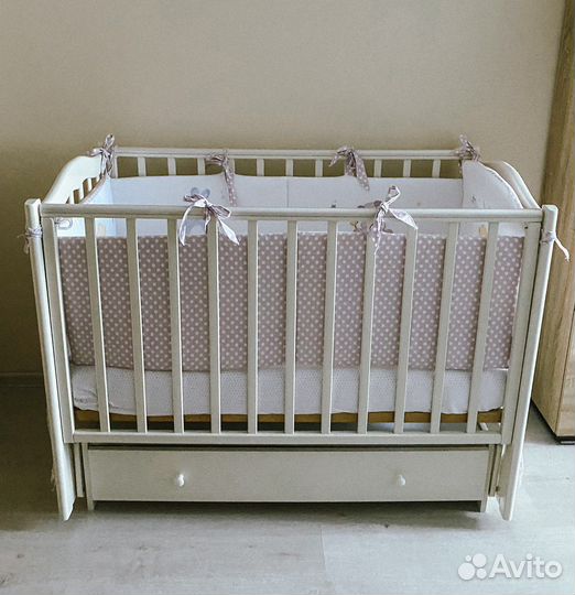 Бортики в кроватку Perina люкс сатин