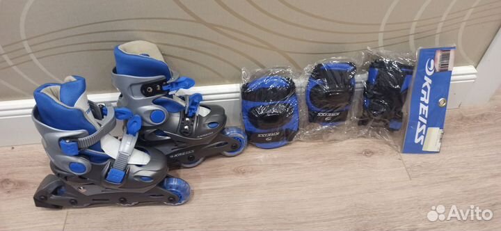 Роликовые коньки детские раздвижные