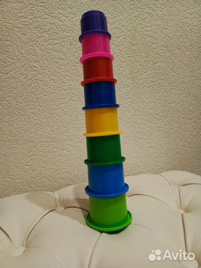 Мягкие кубики и пирамидка