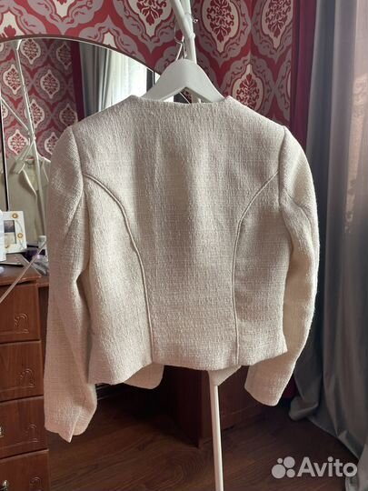H&M жакет 34 a la coco chanel