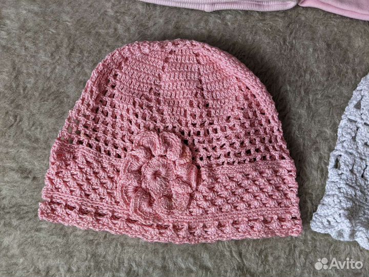 Шапки на 2-4 года (48-50) на весну-лето