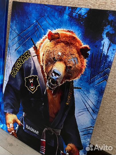 Картина Медведь в кимоно