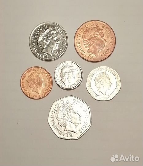 Набор монет Англии 