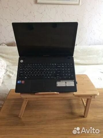 Столик для ноутбука, бамбук + подставка д/телефона