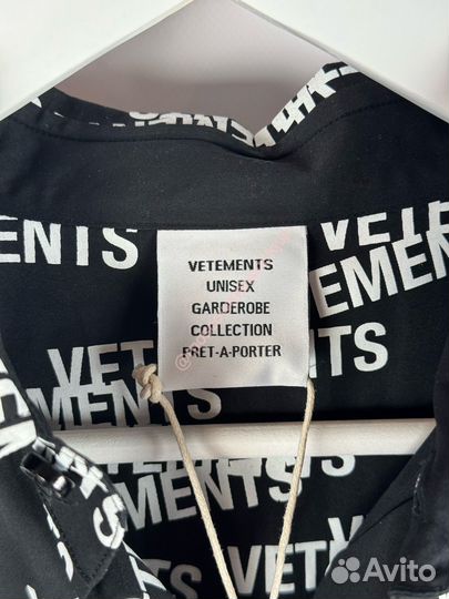 Vetements рубашка оригинал