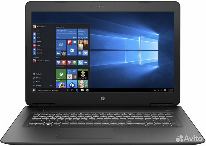 HP 17.3 i5-8300H 4яд8п GTX1050/2 8Гб 128Гб+1Тб