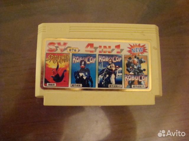 Картридж Денди Робокоп 3 все части + Спайдермен