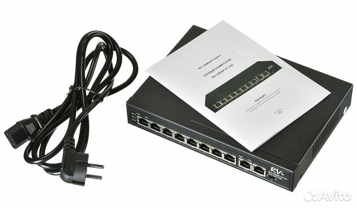 RVi-1NS08F-2T (1G) Коммутатор с питанием по PoE