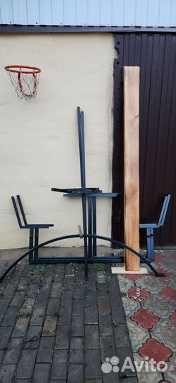 Скамейка садовая со столиком