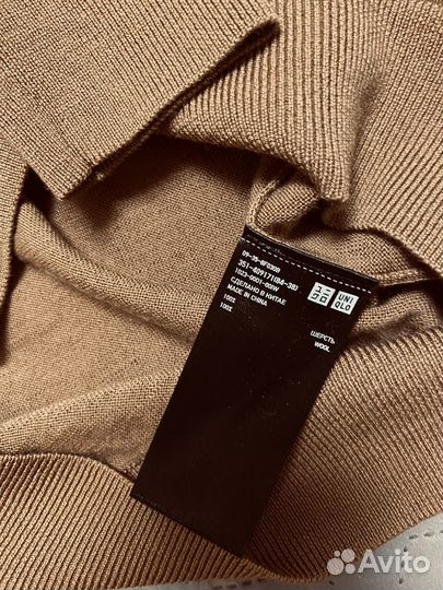 Джемпер, пуловер 100 шерсть меринос Uniqlo унисекс