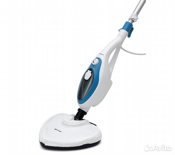 Швабра паровая Kitfort KT-1004-1 1500Вт голубой/бе