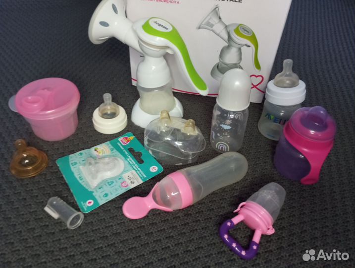 Молокоотсос + бутылочка+ниблер+поильник