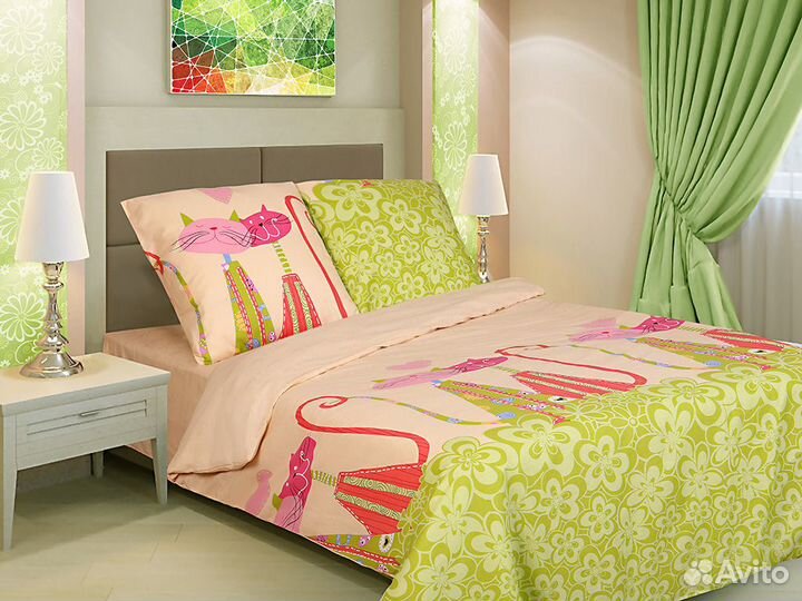 Постельное белье 1.5 спальное новое детское
