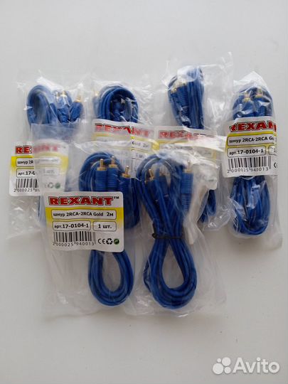 Кабели аудио/видео 2 rca-2 rca, 4 rca-4 rca