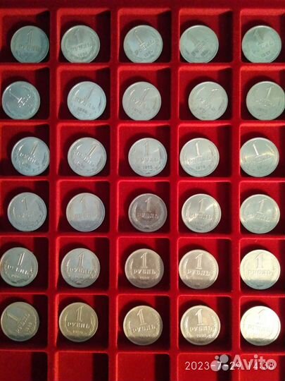 1 рубль СССР 1961-1991 погодовка
