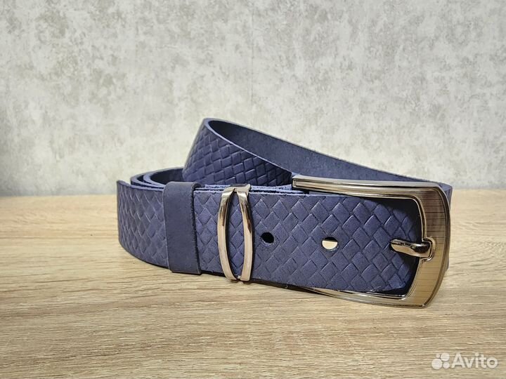 Мужской кожаный ремень - ручной работы