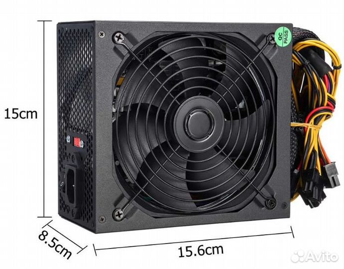 Блок питания ATX 750 Вт 140 мм