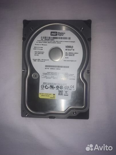 Wеstern Digital WD800JD 80 гигабaйт