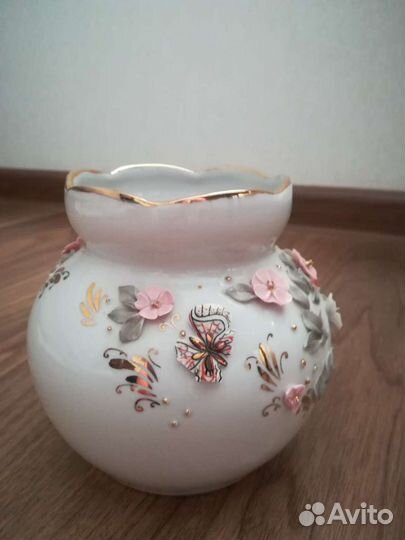 Вазочка кисловодский фарфор клеймо Феникс Есть неб