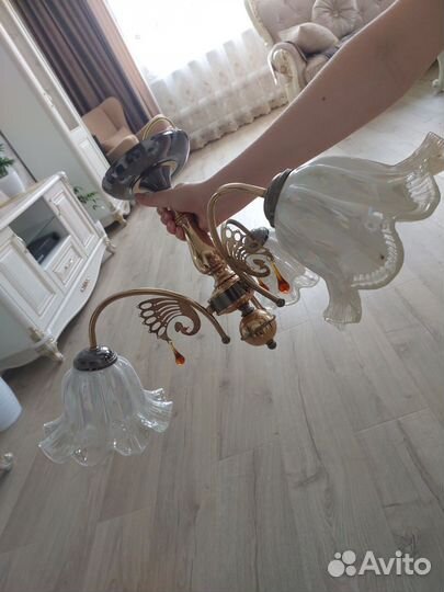 Люстра потолочная бу