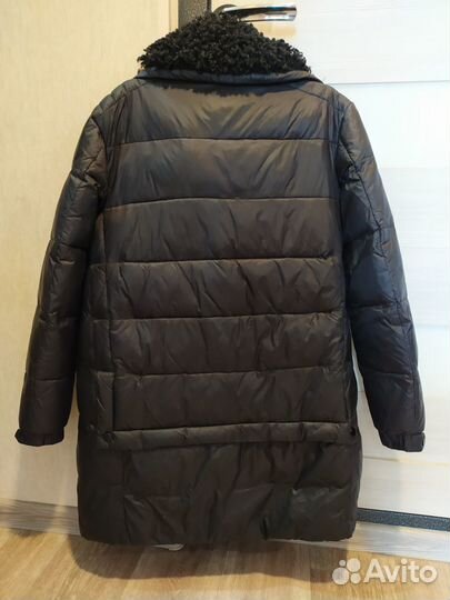 Полупальто-пуховик демисезонное XS