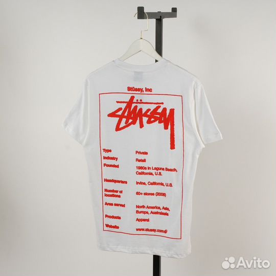 Футболка stussy белая