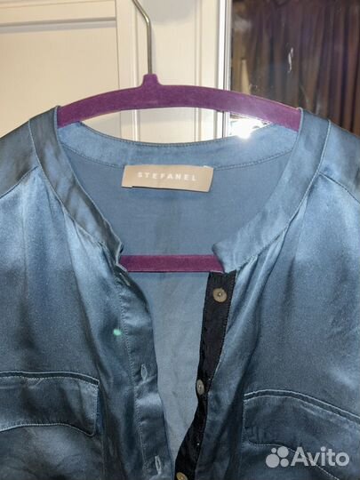 Шелковая рубашка Stefanel размер S