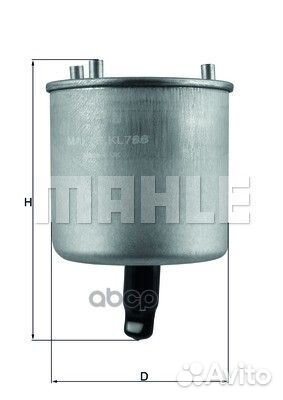 Фильтр топливный KL788 Mahle/Knecht