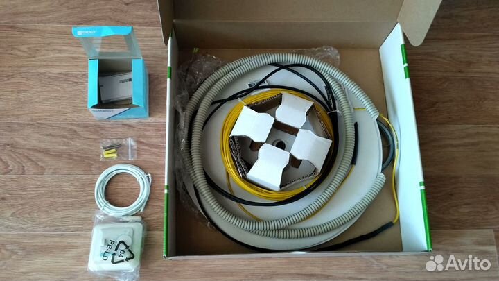 Пол теплый (кабель) 11,4п.м. с терморегулят. механ